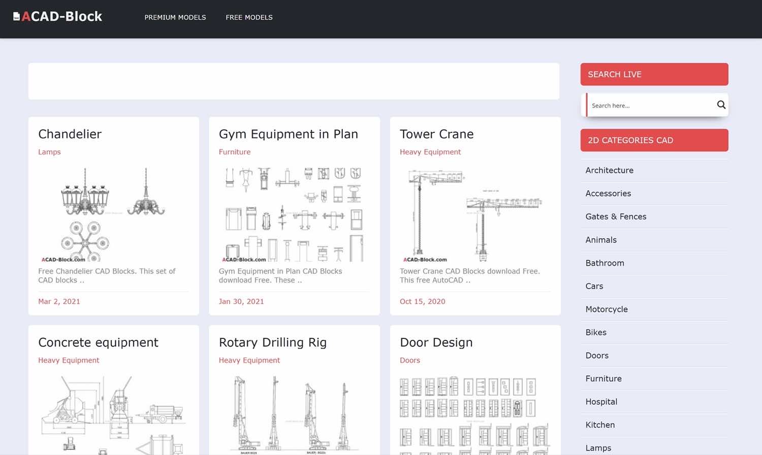 ACAD-Block site blocks free templates