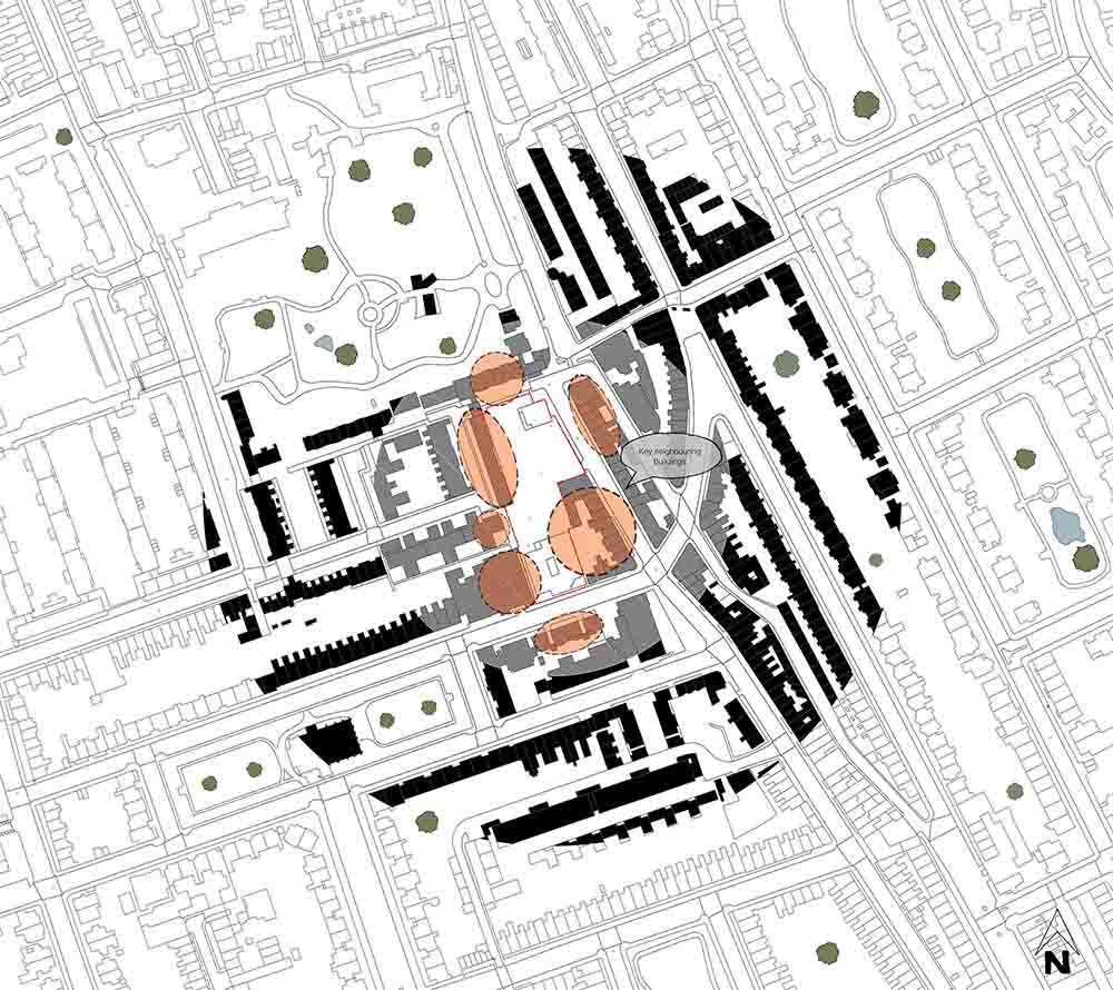 Site Analysis Architecture sample Neighboring buildings