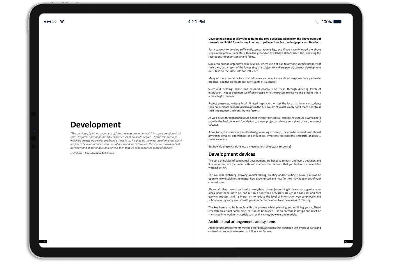 Architecture design ideas process book
