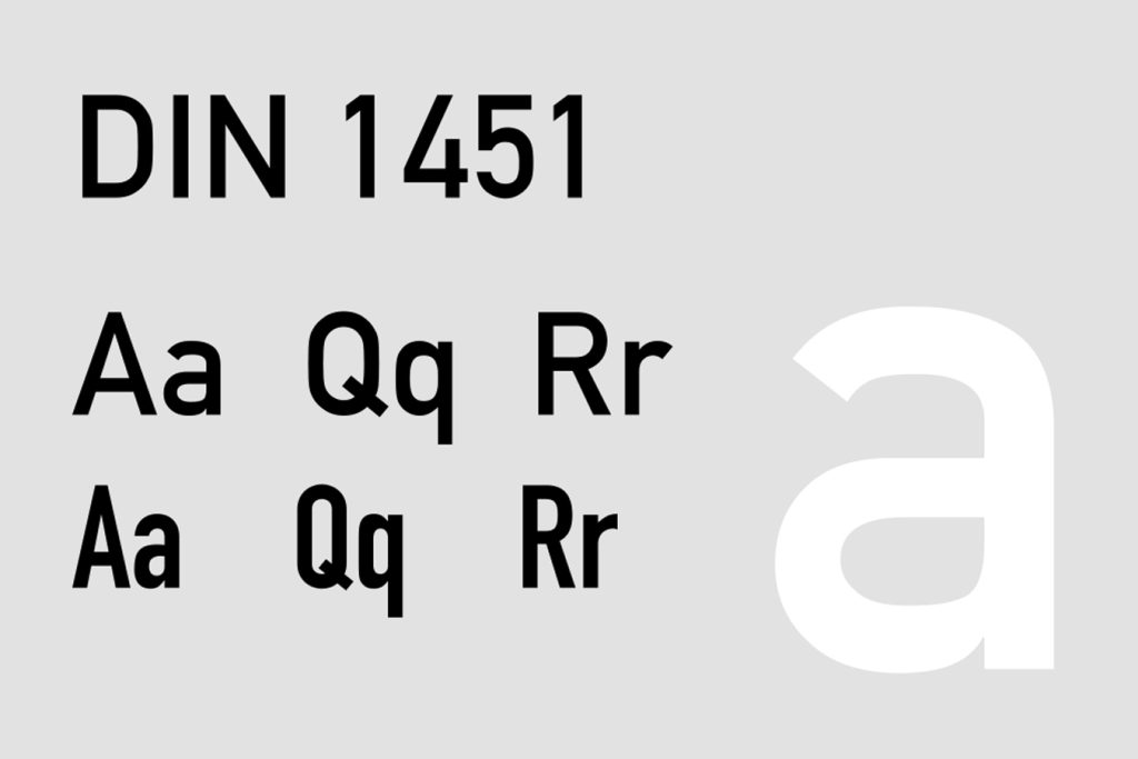 Architecture Fonts - DIN 1451 font