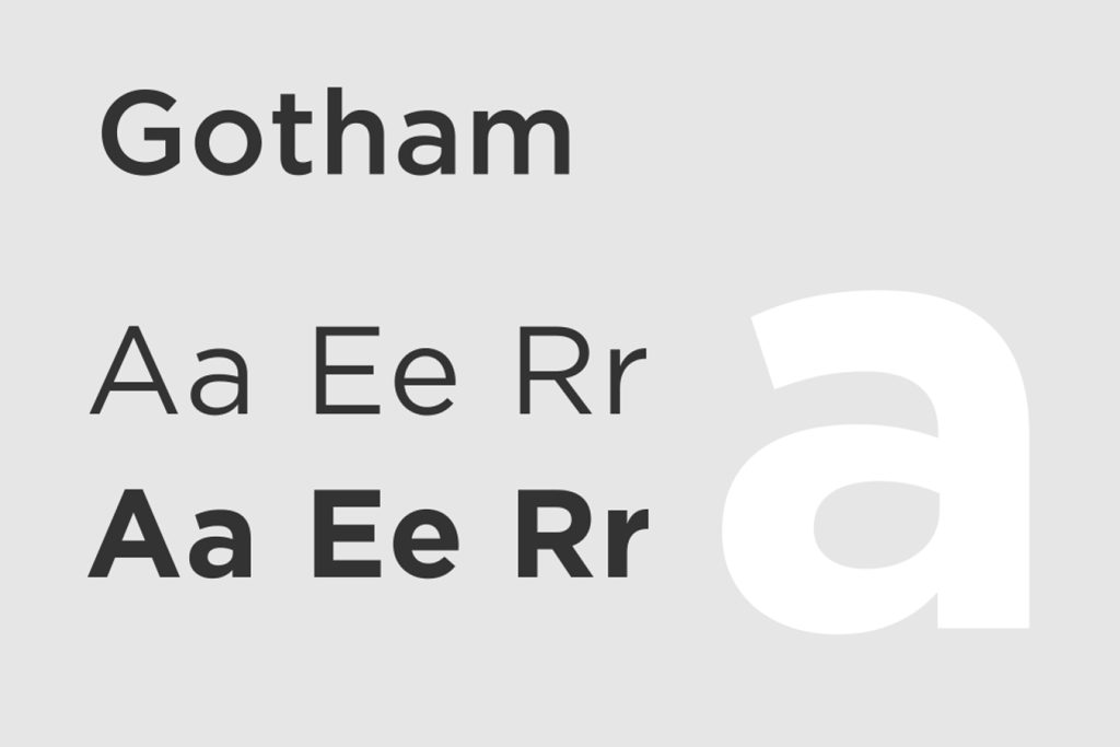 Architecture Fonts - Gotham font