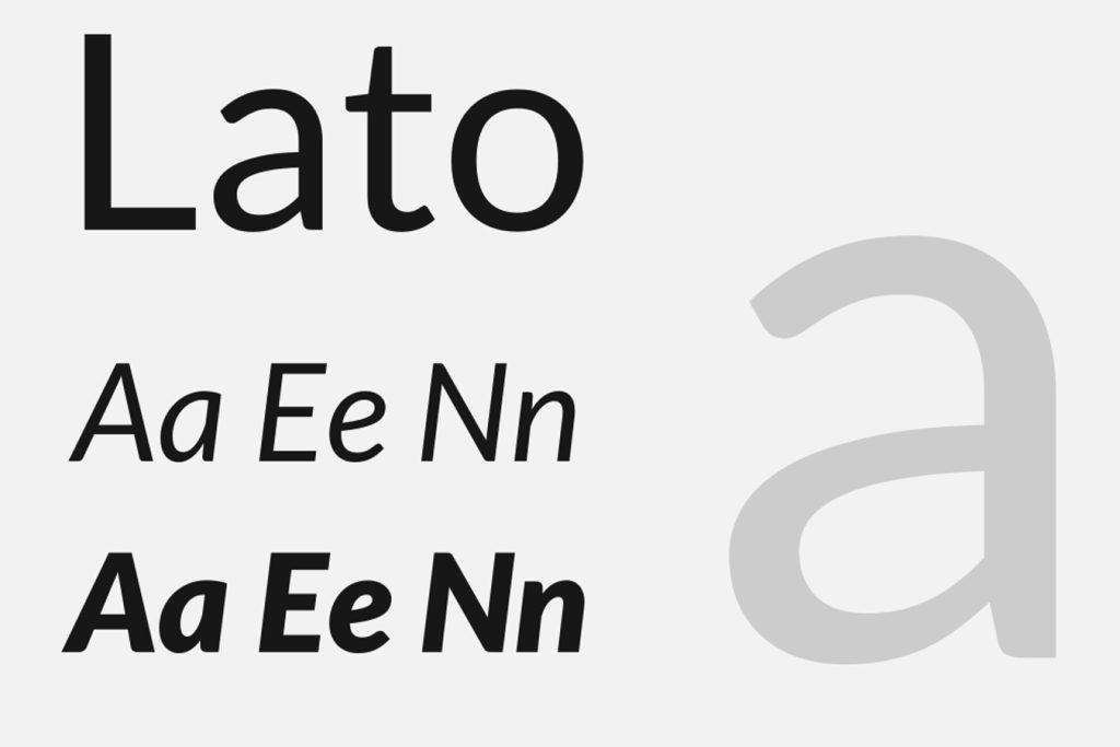 Architecture Fonts - Lato font