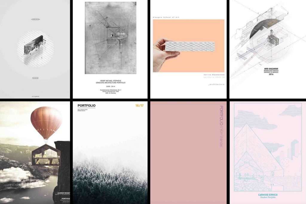 Architecture portfolio cover pages