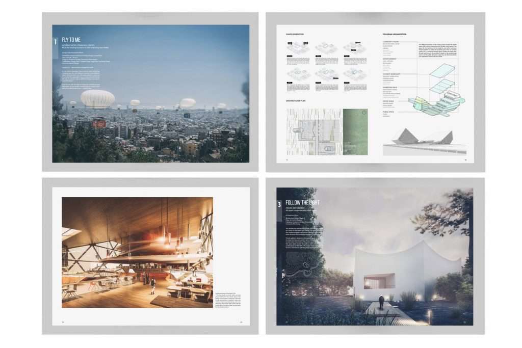 Architecture portfolio design examples