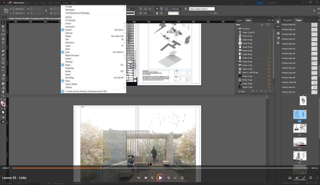 InDesign for Architecture Portfolios