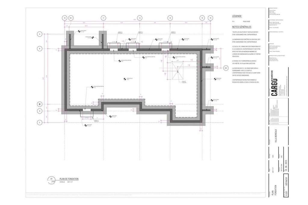 Architectural Title Block Example 