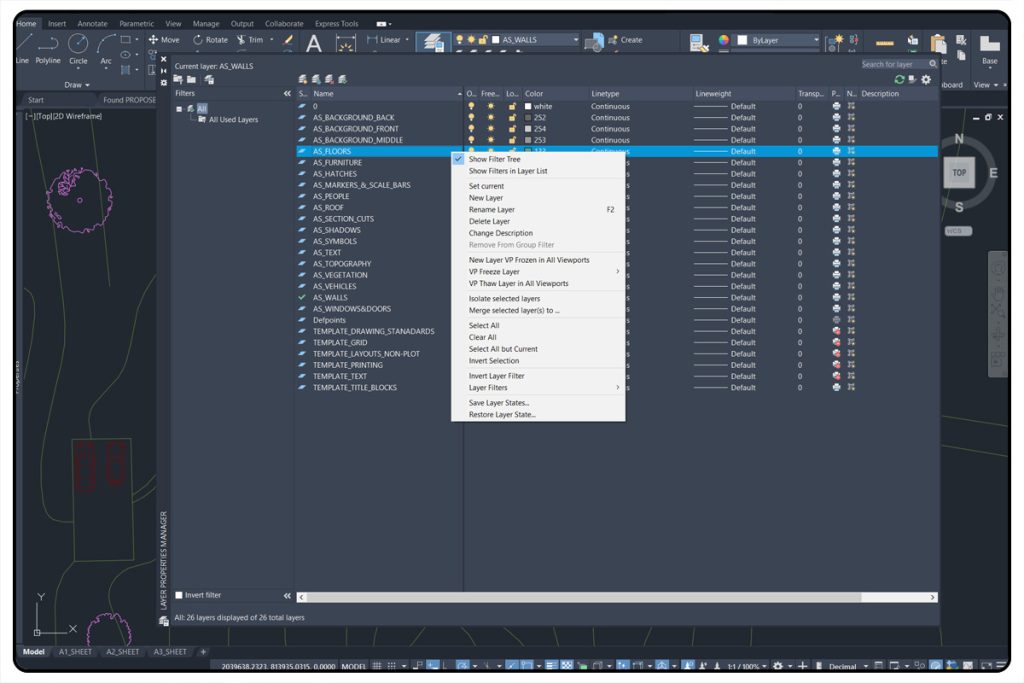 AutoCAD and CAD Layering