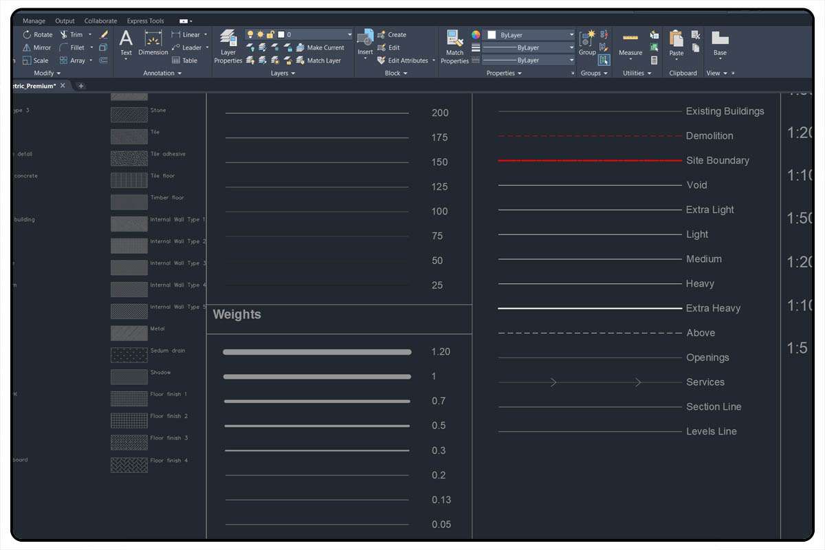 AutoCAD Architecture Template
