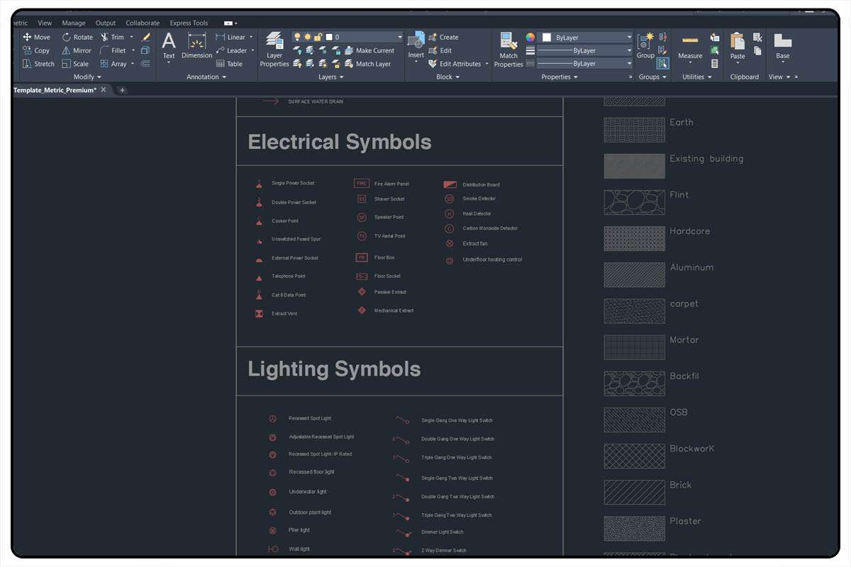 AutoCAD Architecture Template