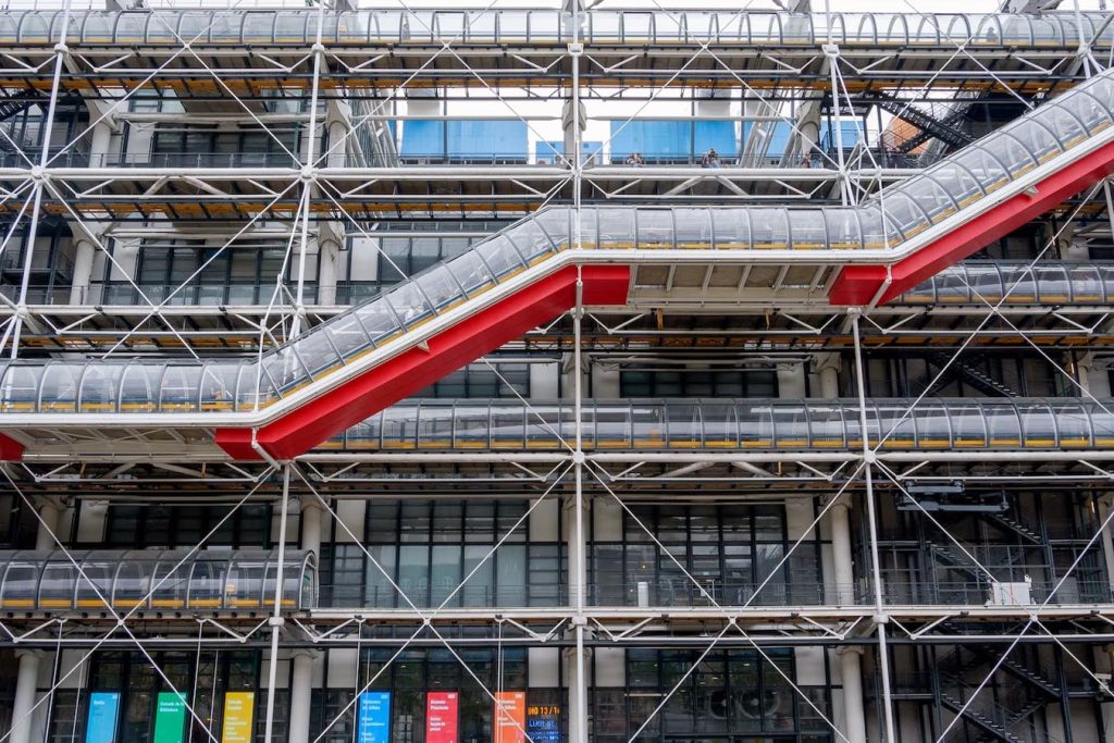Building layout - The Centre Pompidou, Paris 