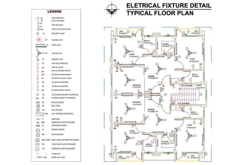 electrical floor plan