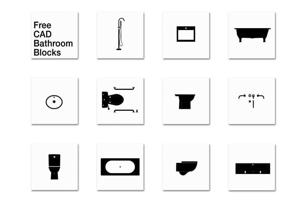 Free Bathroom CAD Blocks