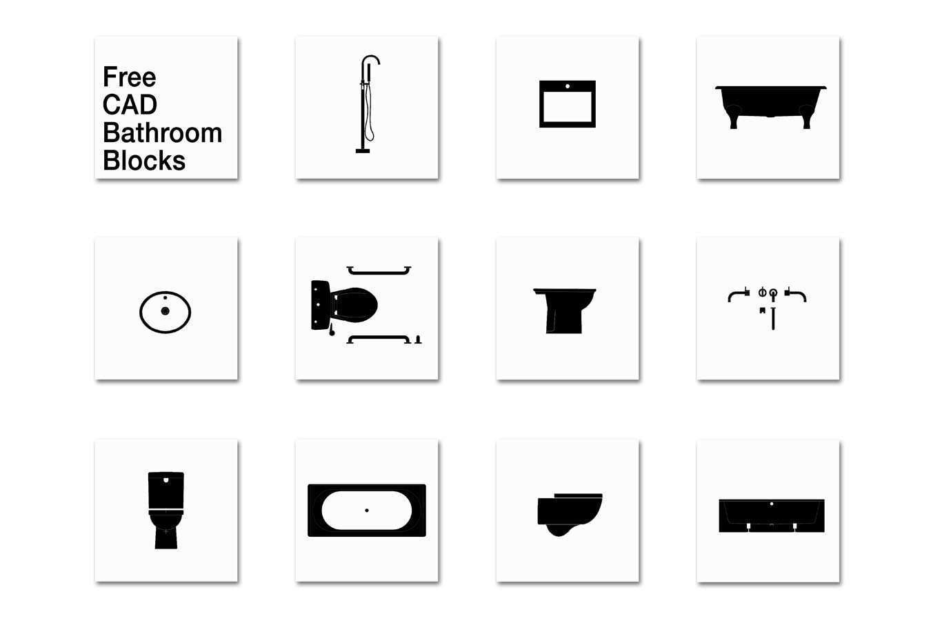 Free Bathroom CAD Blocks