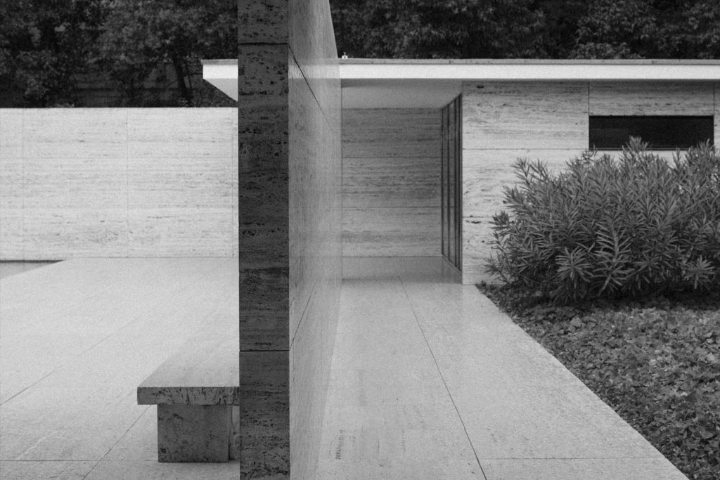 The Barcelona Pavilion by Ludwig Mies Van der Rohe- Barcelona, Spain, 1929)