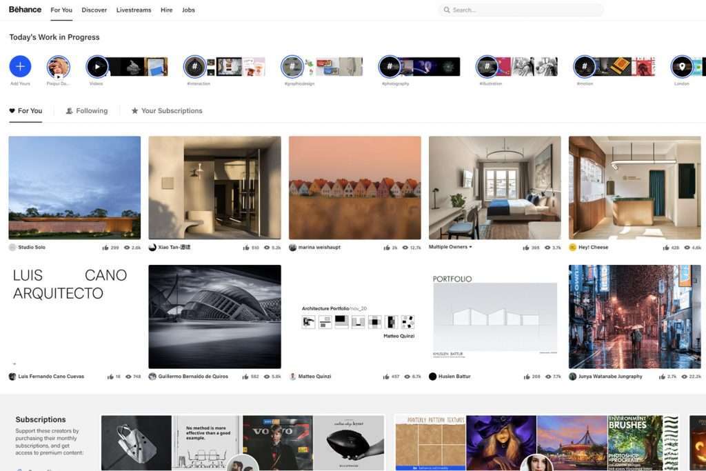 Where to find architecture portfolio examples