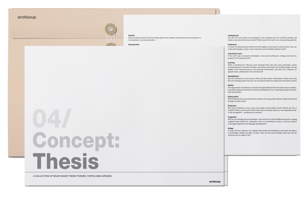 Architecture Concept thesis topics