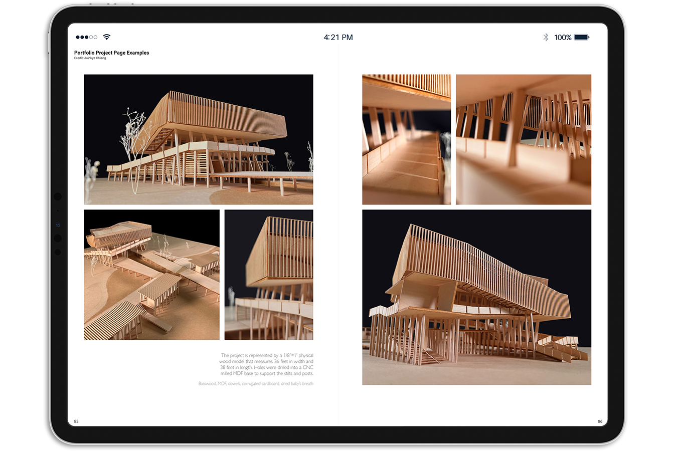 Architecture Portfolio Kit Examples