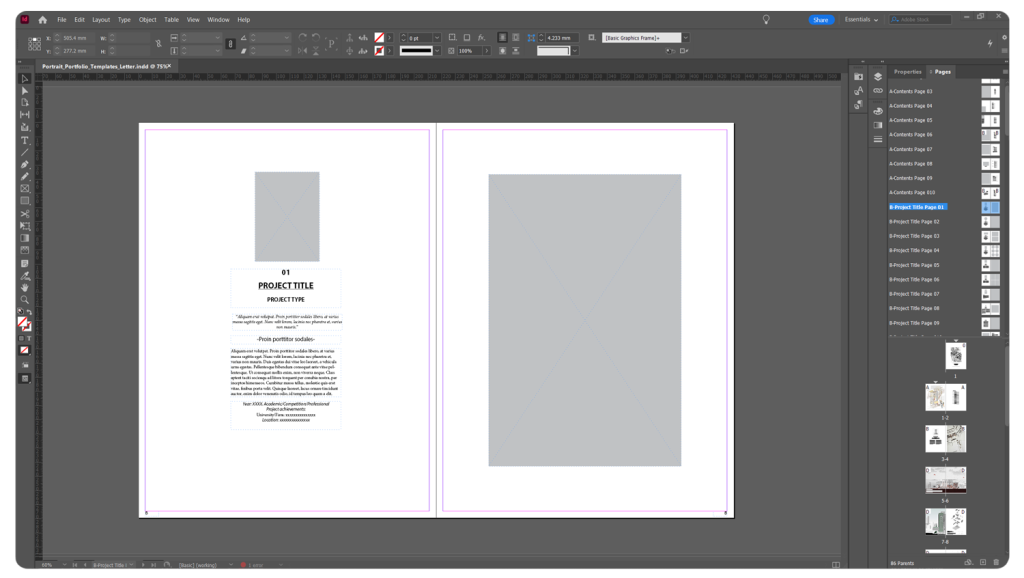 Free Architecture Portfolio title Templates
