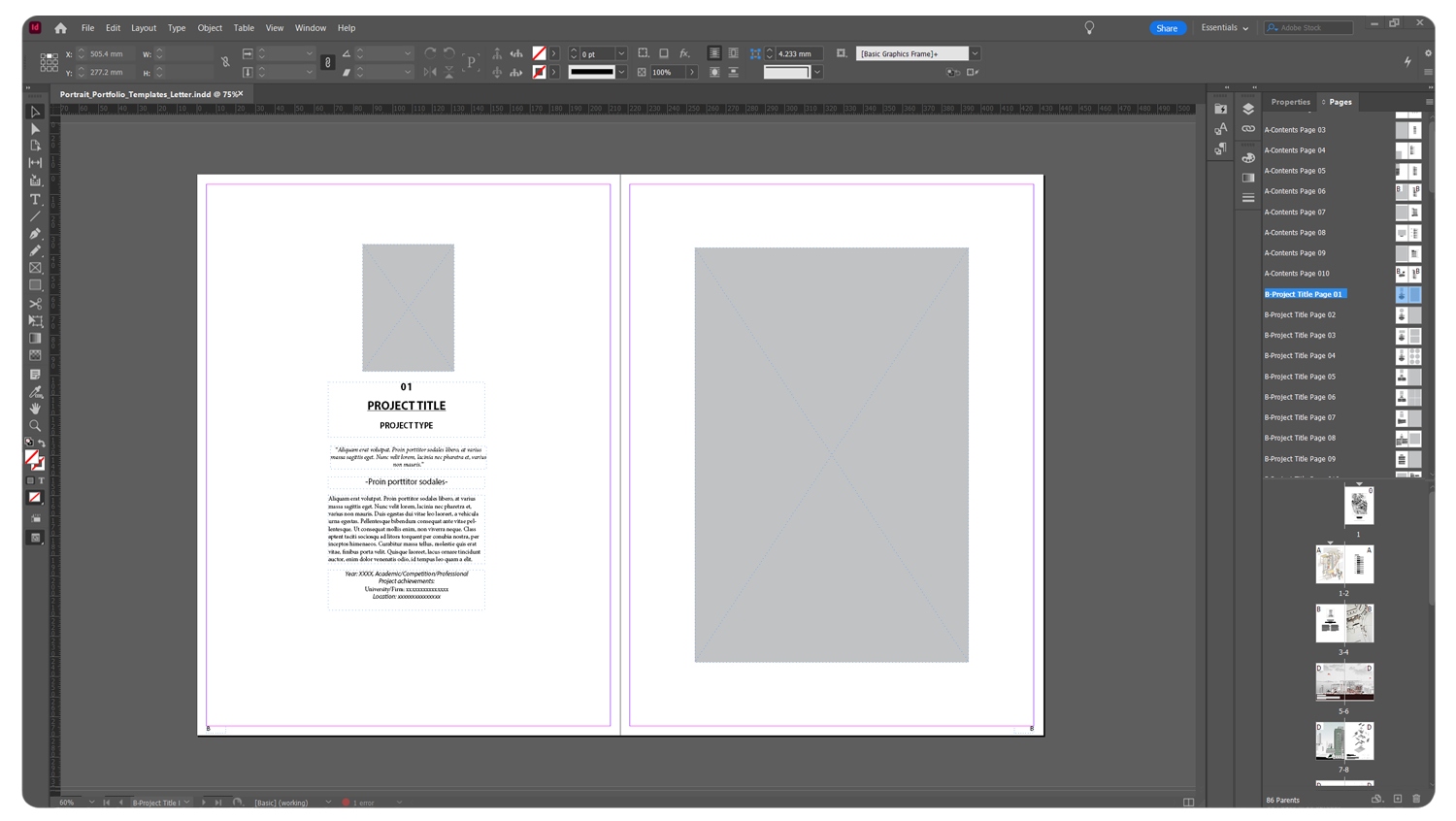 Architecture Portfolio Templates