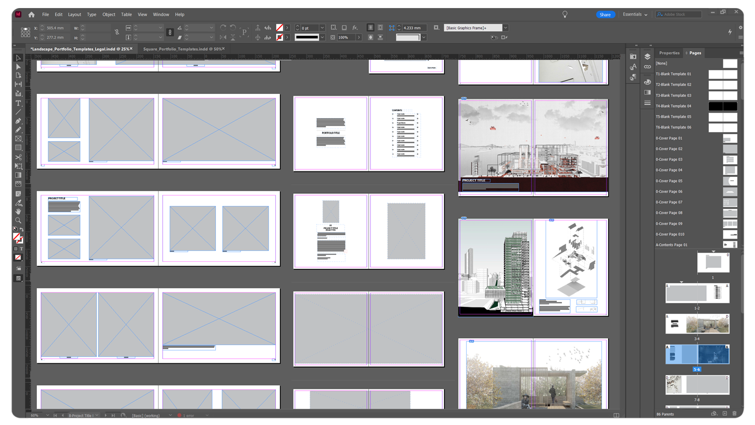 Architecture Portfolio Templates