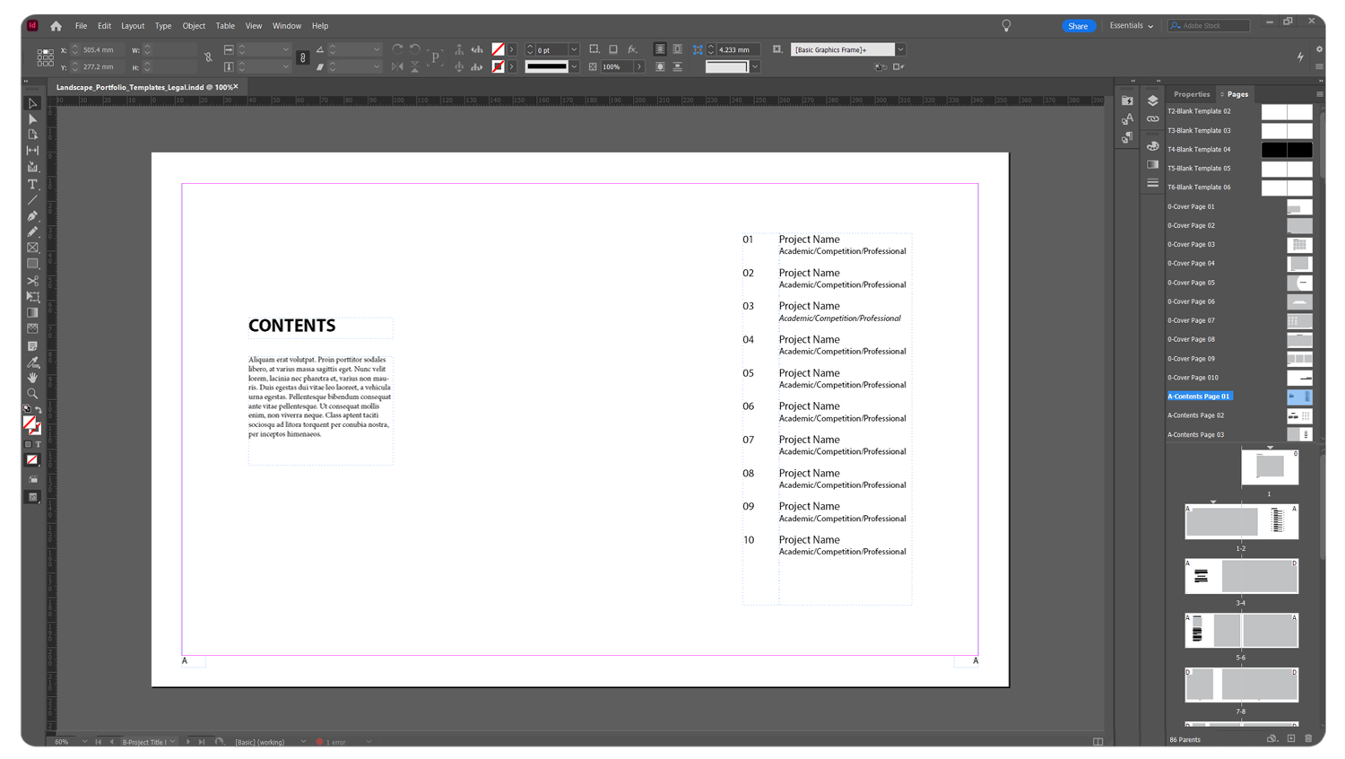 Architecture Portfolio Templates