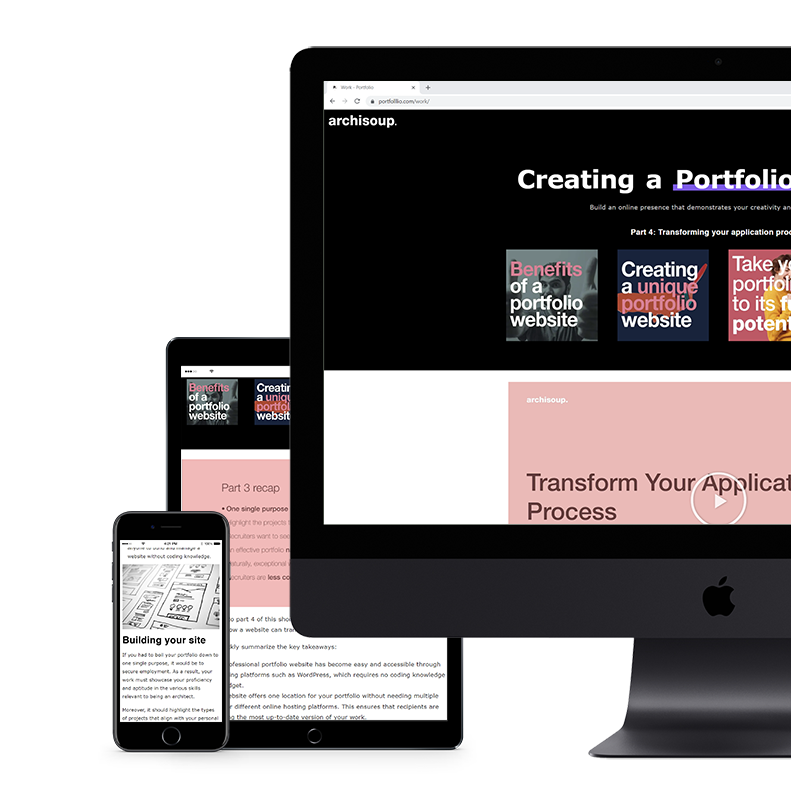 Architecture website course