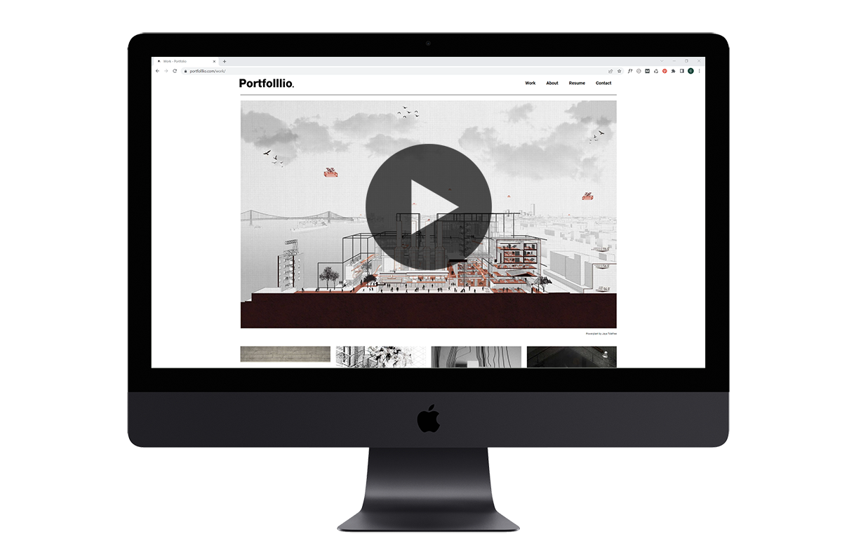 iMac Pro - Portfolio Website Course Play
