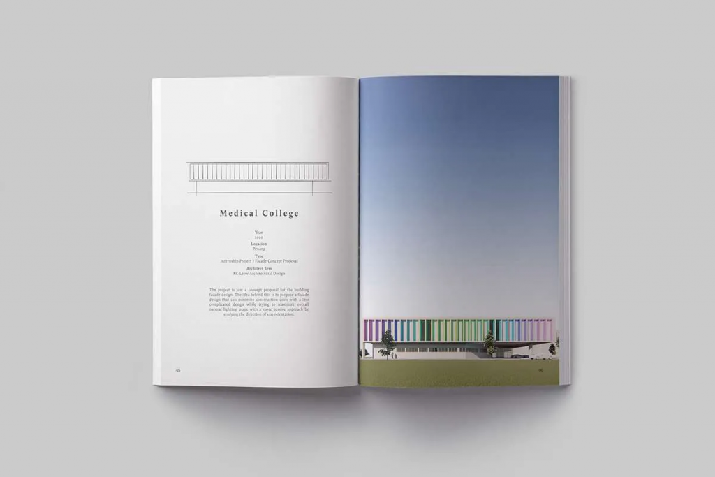 architecture portfolio design 