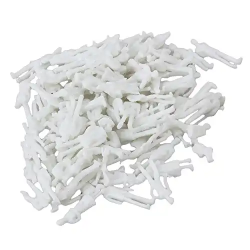 White Unpainted Architectural 1:100 Scale Model Figures Pack of 100