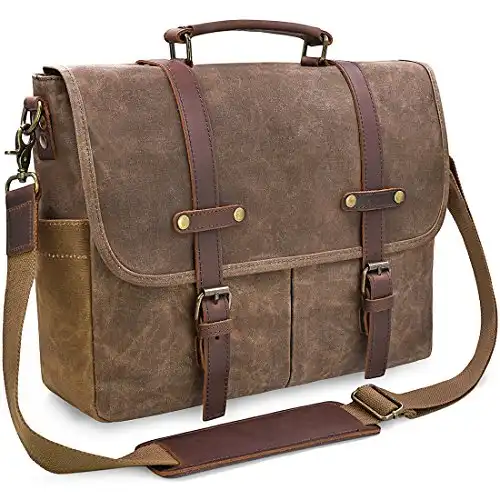 Mens Messenger 15.6 Inch Leather Satchel