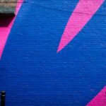 Urban - blue and pink commercial store wall