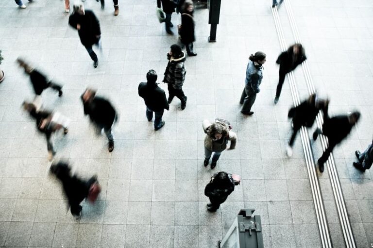 Public Space - people walking on grey concrete floor during daytime