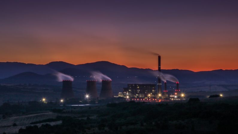 Eco Industry - ship on body of water at night